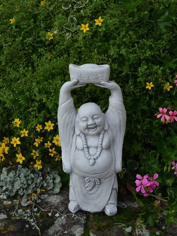 Stone Buddha Statue, Happy Buddha Statue, Ornamental Buddha, Antique Buddha Figurine, Statue Of Buddha, Garden Jizo Statue, Buddha Garden