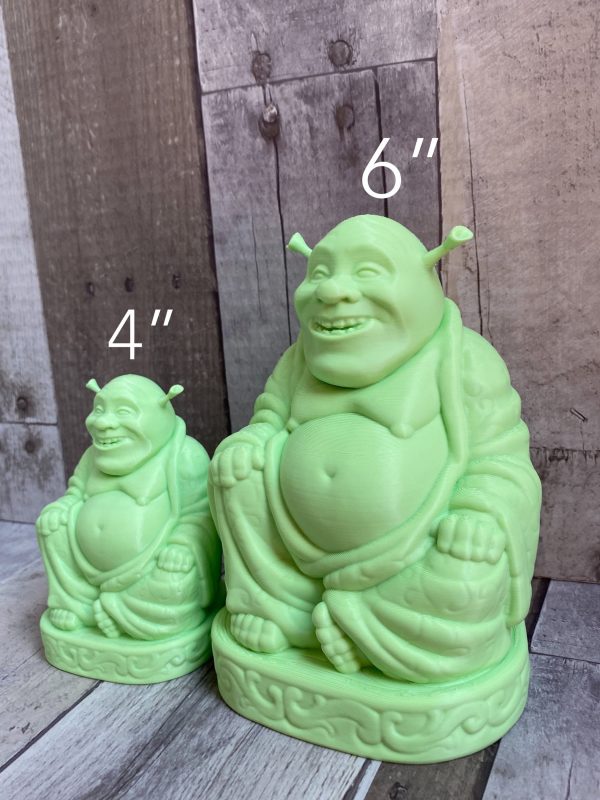 Shrek Buddha Statue, 3D Printed, Home Decor, Desk Ornament, Shrek Figurine, Multiple Colors and Sizes Available!
