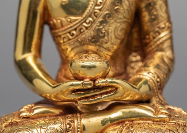 Amitabha Buddha Statue | Hand-made Gilded  in 24K Gold | Buddha Statue
