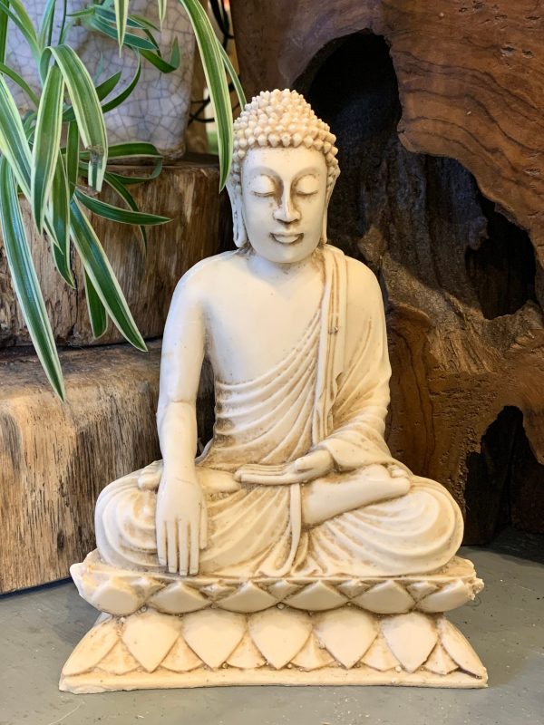 Lotus Buddha Statue | Traditional Buddha Figurine for Yogi Gift | Spiritual Buddha Home Decor