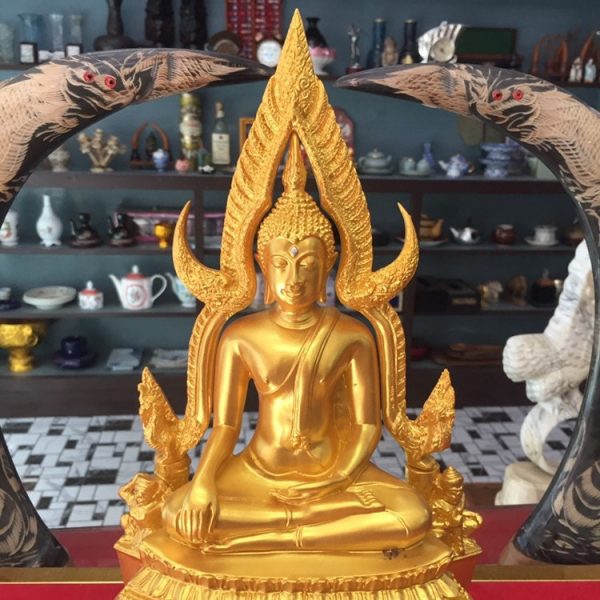 19th Century Thai Gilt Pa Buddha Chinraj  Thailand