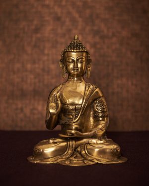 Brass Buddha sculpture | Meditative pose | Smooth textured brass | Handcarved Brass | Yoga sculpture | Exotic Eastern Sculpture