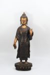 Tibetan Standing Crafted Buddha Statue Meditating Statue Antique Handmade Blessing Gautam Buddha Statue Decorative Figurine vintage statue