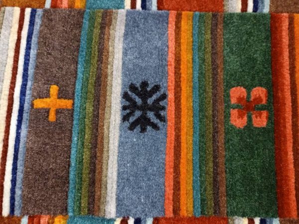 Large Genuine Hand made Hand woven knotted High quality  100% Tibetan wool Tibetan Tiger Rug Carpet 100knots Meditation Buddha 6ft x 2 ft