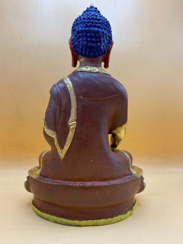12 inches Gold plated buddha statue // Made in Nepal