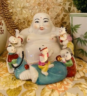 Chinoiserie Laughing Buddha Fertility Buddha Chinoiserie Buddha Chinoiserie Decor Chinoiserie Accent Chinoiserie Chic Buddha Statue