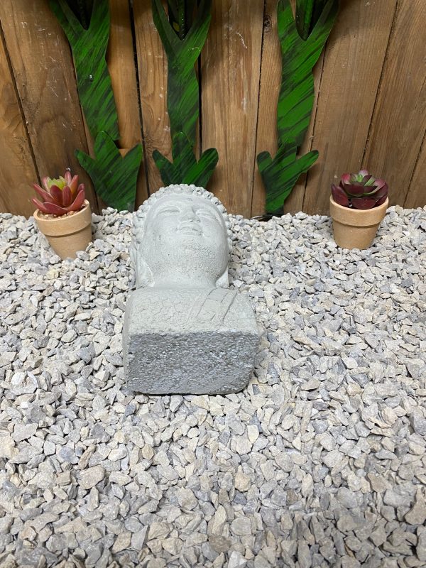 Thai Buddha bust concrete statue indoor/ outdoor home decor