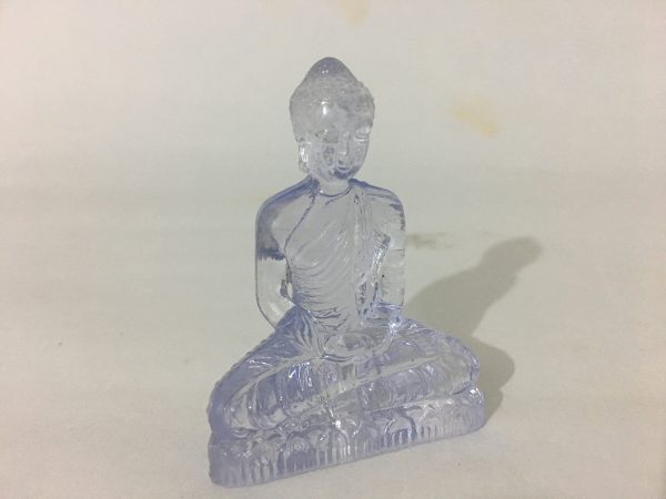 Artist Buddha Statue Transparent Figurine Dashboard OOAK Decoration Ornament