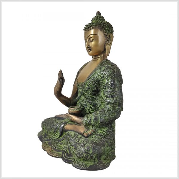 Teaching Buddha brass antique 29 cm 6kg