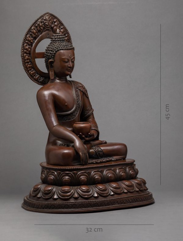 Shakyamuni Buddha Statue | 24k Gold Plated | Handmade Arts