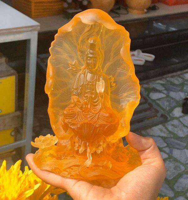 Orange Buddha Statue