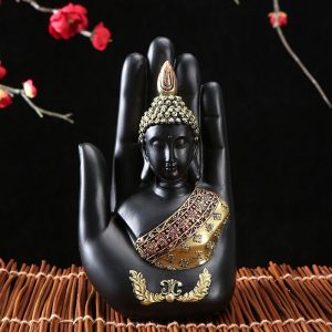 Palm Buddha Meditation Figurine | Living Room/Bedroom/Office/Home Decor