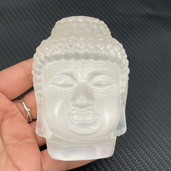 Natural Selenite Buddha Statue,Quartz Carving,Crystal Collection,Crystal Healing,Crystal gifts,Crystal collection