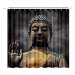 Buddha Shower Curtain  cross BW1901