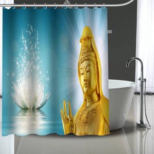 Buddha Shower Curtain  petal BW1901