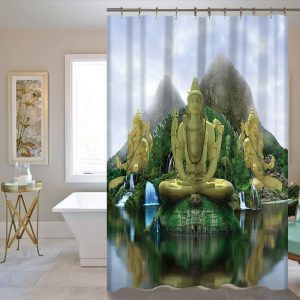 Buddha Shower Curtain  turtle BW1901