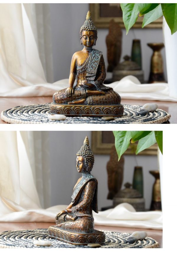 Buddha statue  Vintage Thailand BW1901
