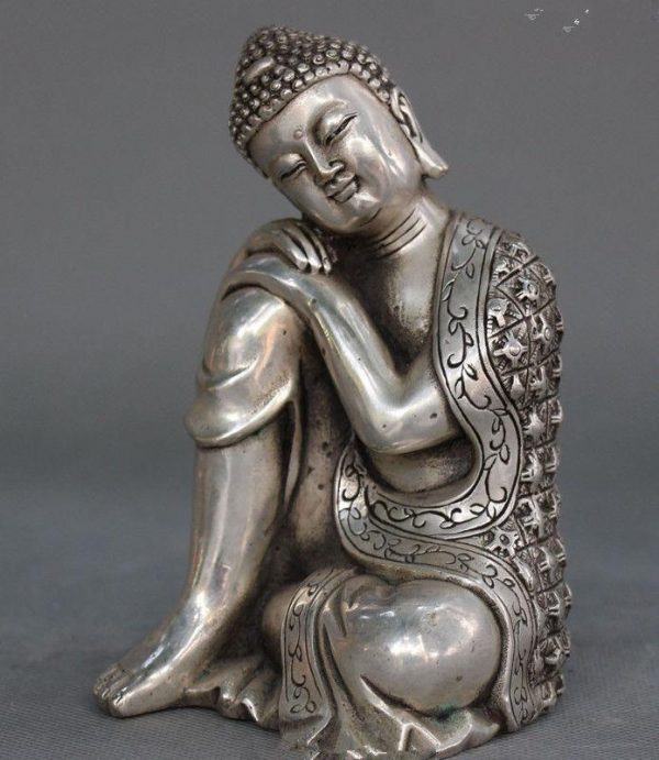 Buddha Statue  Tibetan Silver BW1901