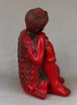 Buddha Statue  Red Resin BW1901