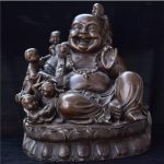Buddha statue  Laughing Children BW1901