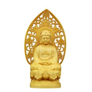 Buddha statue gold throne BW1901