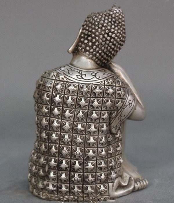 Buddha Statue  Tibetan Silver BW1901