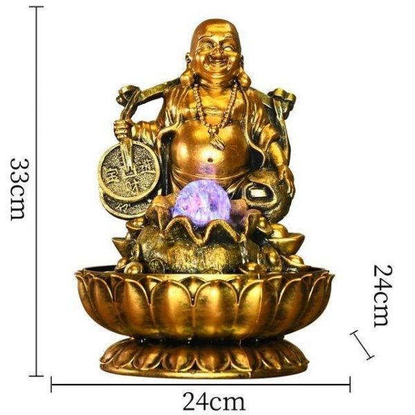 Buddha Fountain  Golden BW1901