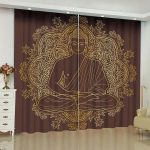 Buddha Curtain  Mandala BW1901