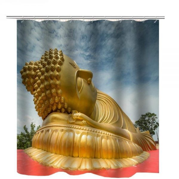 Buddha Shower Curtain  lying BW1901