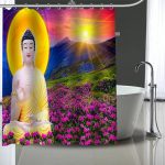 Buddha Shower Curtain  fields BW1901