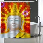 Buddha Shower Curtain  thought BW1901