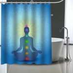 Buddha Shower Curtain  chakras BW1901