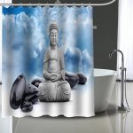 Buddha Shower Curtain  sand BW1901