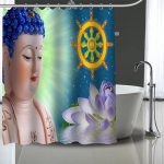 Buddha Shower Curtain  ship BW1901