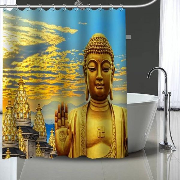 Buddha Shower Curtain  travel BW1901
