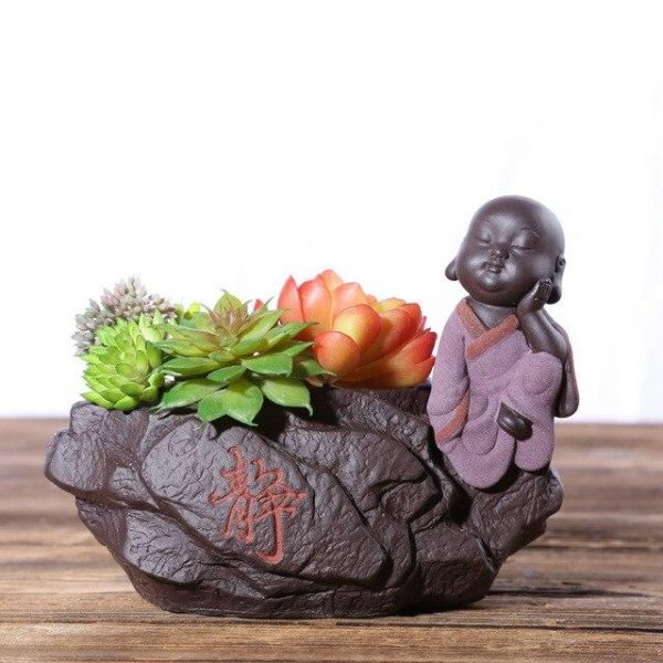 Ceramic Flower Pot Buddha BW1901
