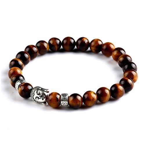 Buddha bracelet  brown beads BW1901