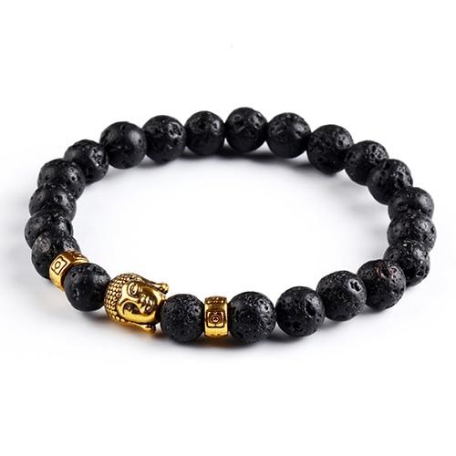 Bracelet Buddha  black beads BW1901