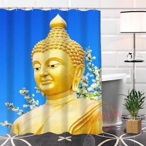 Buddha Shower Curtain  pride BW1901