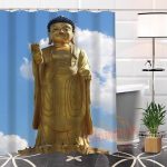 Buddha Shower Curtain  mani BW1901