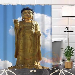Buddha Shower Curtain  mani BW1901