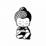 Sticker Buddha  chibi BW1901